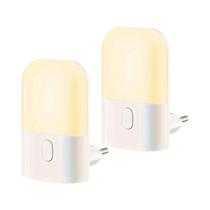 Luzes Noturnas LED Com Sensor Reguláveis, Plugue EU, Luz Sem Fio Para Armário, Quarto De Bebê, Luzes Noturnas LED Com Sensor Reguláveis, Plugue EU, Luz Sem Fio Para Armário, Quarto De Bebê,