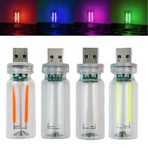 Luzes noturnas LED de controle de toque USB, 4 unidades para interior de carro