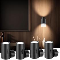 Luzes noturnas LED TSEXES Plug in Wall Dusk to Dawn, pacote com 4
