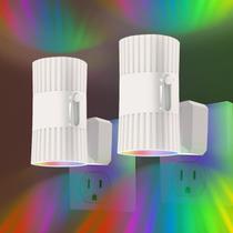 Luzes noturnas SUPIPRO LED Dusk to Dawn, 7 cores, RGB, pacote com 2 unidades