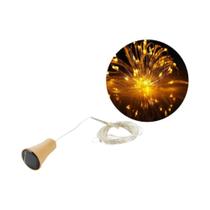 Luzes Para Garrafa De Vinho Movidas a Energia Solar, 10led, 20led, Formato De Cortiça, Guirlanda De
