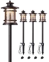 Luzes para Jardim EDISHINE 3,4 W 12 V 3000 K à Prova dÁgua, Kit com 4 Luzes para Jardim EDISHINE 3,4 W 12 V 3000 K à Prova dÁgua, Kit com 4