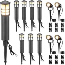 Luzes para Paisagem SUNVIE Kit com 12 Refletores LED para Caminhos Luzes para Paisagem SUNVIE Kit com 12 Refletores LED para Caminhos