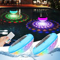 Luzes para Piscina QOLNBY 17 cm Solar Recarregáveis por USB RGB Luzes para Piscina QOLNBY 17 cm Solar Recarregáveis por USB RGB