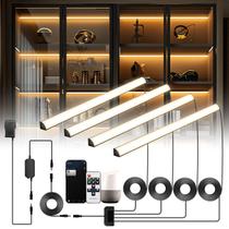 Luzes para prateleira Lumtide 12" LED WiFi compatíveis com Alexa, dimerizáveis, kit com 4 unidades Luzes para prateleira Lumtide 12" LED WiFi compatíveis com Alexa, dimerizáveis, kit com 4 unidades