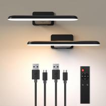 Luzes para Quadros NARUNDREN 2 Unidades LED Recarregáveis com Controle Remoto Luzes para Quadros NARUNDREN 2 Unidades LED Recarregáveis com Controle Remoto