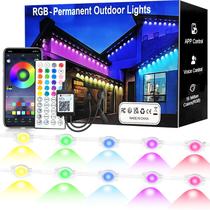 Luzes RGB externas Logriw Permanent 200FT com controle inteligente Luzes RGB externas Logriw Permanent 200FT com controle inteligente