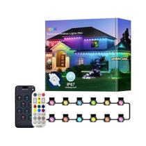 Luzes RGB Inteligentes Para Beirais 30M, Controle Por APP, Padrões DIY, Compatível Com Alexa E Luzes RGB Inteligentes Para Beirais 30M, Controle Por APP, Padrões DIY, Compatível Com Alexa E