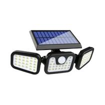 Luzes Solares Ajustáveis De 3 Cabeças Para Exterior 270 graus Lanterna De Movimento Com Sensor De Luzes Solares Ajustáveis De 3 Cabeças Para Exterior 270 graus Lanterna De Movimento Com Sensor De