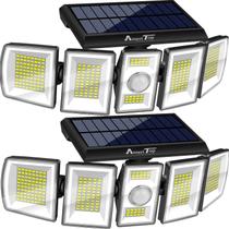 Luzes solares AmeriTop 300 LED 6500K, sensor de movimento, pacote com 2 Luzes solares AmeriTop 300 LED 6500K, sensor de movimento, pacote com 2