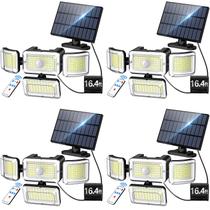 Luzes solares ao ar livre CLAONER 288 LED 3500LM 4 cabeças IP67