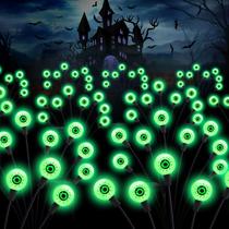 Luzes solares assustadoras para olhos ASMAD, pacote com 4 e 32 LEDs para Halloween