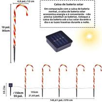 Luzes Solares Coloridas De Cana, 5 Peças, À Prova D'água, Jardim Ao Ar Livre, Paisagem, Gramado,