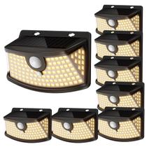 Luzes Solares com Sensor de Movimento Aootek, 120 LEDs, IP65, Kit com 8