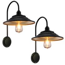 Luzes solares de celeiro XIFEINIU 40x30x26cm, impermeáveis, 2 peças