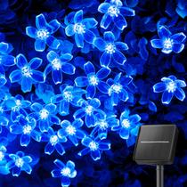 Luzes solares de corda Brightown 60 LED Cherry Blossom Blue