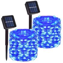Luzes solares de corda DAYLIGHTIR 200 LED 20m impermeáveis azuis