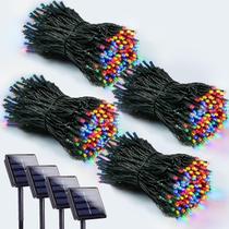 Luzes solares de corda de Natal EEW 400 LED 8 modos à prova d'água