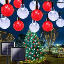 Luzes solares de corda de Natal LORRYTE 100 LED, pacote com 2 m Luzes solares de corda de Natal LORRYTE 100 LED, pacote com 2 m