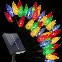Luzes solares de corda de Natal SMATOLS 50 LED C6 Multicolor