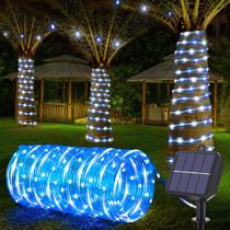 Luzes solares de corda Jnaurb 66 pés 200LED 8 modos à prova d'água Luzes solares de corda Jnaurb 66 pés 200LED 8 modos à prova d'água