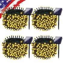 Luzes solares de corda KAQ 4PK 400LED 40m branco quente