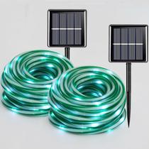 Luzes solares de corda QITONG Candy Cane 2x10m 8 modos Luzes solares de corda QITONG Candy Cane 2x10m 8 modos