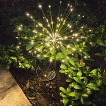 Luzes solares de fogo de artifício para jardim FATONESA, pacote com 2, 150 LED, IP65 Luzes solares de fogo de artifício para jardim FATONESA, pacote com 2, 150 LED, IP65