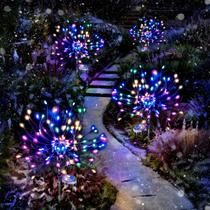 Luzes solares de fogos de artifício Anordsem Garden Fairy Waterproof 4K
