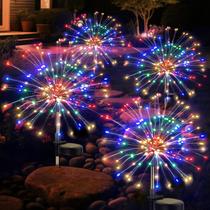 Luzes solares de fogos de artifício Soarling Landscape 120 LED, pacote com 4