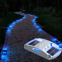 Luzes solares de garagem AGPTEK, pacote com 20 lâmpadas azuis impermeáveis