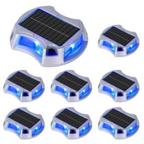 Luzes solares de garagem Bosceos, pacote com 8 unidades, RGB, impermeáveis