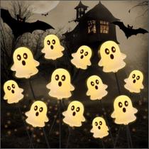 Luzes solares de Halloween Ghost Lights JOYIN 66 cm 12 LEDs, 2 unidades