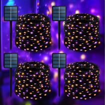 Luzes solares de Halloween Selarlyt 400LED, pacote com 4 unidades, 37 m, à prova d'água Luzes solares de Halloween Selarlyt 400LED, pacote com 4 unidades, 37 m, à prova d'água