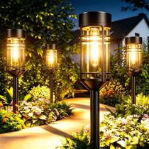 Luzes solares de jardim Amarp, pacote com 6, IP65, impermeáveis, 3000K Luzes solares de jardim Amarp, pacote com 6, IP65, impermeáveis, 3000K