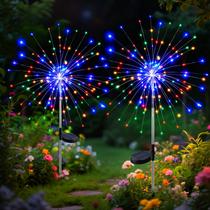 Luzes solares de jardim btfarm 120 LED 8 modos à prova d'água Luzes solares de jardim btfarm 120 LED 8 modos à prova d'água