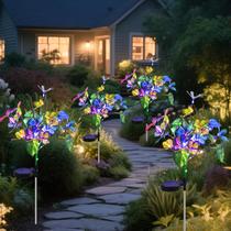 Luzes Solares de Jardim com Borboletas Aureate Horizon, 4 Unidades
