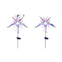 Luzes Solares De Jardim Em Forma De Flor 90LED, 8 Modos, Lâmpadas Solares DIY Starburst Para Luzes Solares De Jardim Em Forma De Flor 90LED, 8 Modos, Lâmpadas Solares DIY Starburst Para