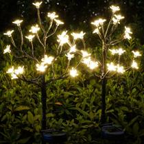 Luzes solares de jardim IUEECEN Cherry Blossom 40 LED IP65 à prova d'água Luzes solares de jardim IUEECEN Cherry Blossom 40 LED IP65 à prova d'água
