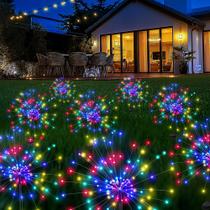 Luzes solares de jardim PEVOROS 120LED impermeáveis coloridas, pacote com 8 Luzes solares de jardim PEVOROS 120LED impermeáveis coloridas, pacote com 8
