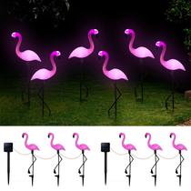 Luzes solares de jardim Ratopo 6 unidades Waterproof Flamingo