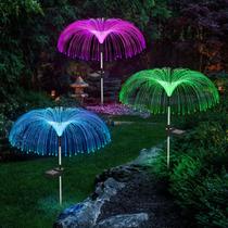 Luzes solares de jardim Vosaro com 7 cores, à prova dágua, 3 peças Luzes solares de jardim Vosaro com 7 cores, à prova dágua, 3 peças