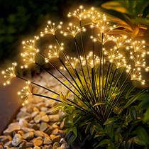 Luzes solares de jardim YaaFen, pacote com 4, impermeáveis, brancas quentes Luzes solares de jardim YaaFen, pacote com 4, impermeáveis, brancas quentes