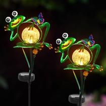 Luzes Solares de Jardim YHSOLAR Sapo de Metal, Kit com 2, مقا Luzes Solares de Jardim YHSOLAR Sapo de Metal, Kit com 2, مقا