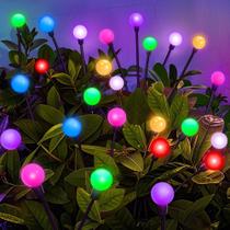 Luzes solares de jardim ZFNN 24 LED RGB impermeáveis, pacote com 4 Luzes solares de jardim ZFNN 24 LED RGB impermeáveis, pacote com 4