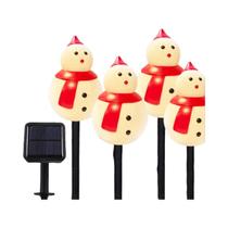 Luzes Solares De Natal Em Forma De Chapéu De Boneco De Neve, Lâmpada De Paisagem À Prova d'Água Para Luzes Solares De Natal Em Forma De Chapéu De Boneco De Neve, Lâmpada De Paisagem À Prova d'Água Para