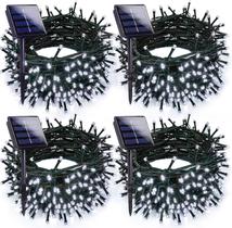 Luzes solares de Natal EXF 400LED 132 pés, pacote com 4 Cool White