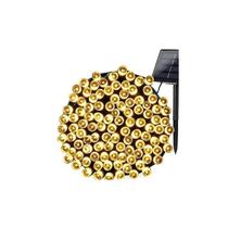 Luzes solares de Natal Guirnalda 30m 300 LED amarelas
