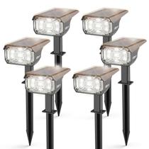 Luzes solares de paisagem LEREKAM 40 LED USB Solar 3 modos, pacote com 6 Luzes solares de paisagem LEREKAM 40 LED USB Solar 3 modos, pacote com 6