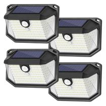 Luzes solares de parede Brightever 178 LEDs Sensor de movimento à prova d'água